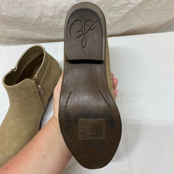 Sam Edelman Petty Packer Putty Leather Ankle Boots Size 5 - Picture 11 of 13